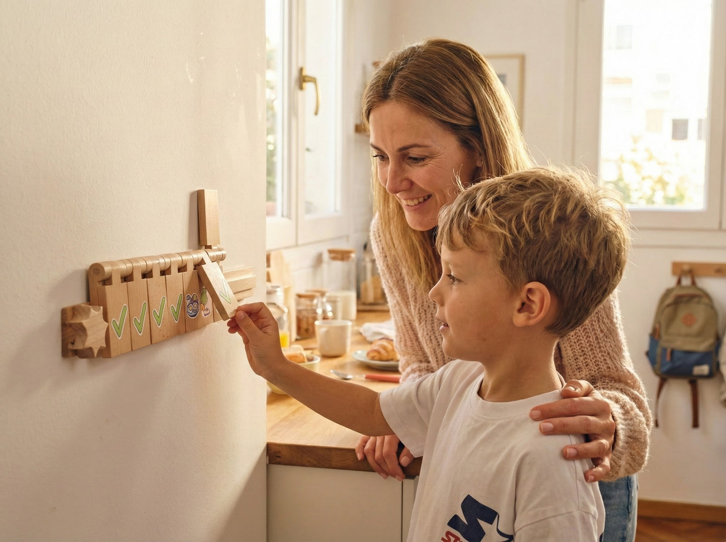 Flipzy Wooden Task Organizer